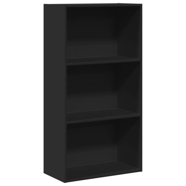 vidaXL Bibliothèque noir 60x30x114 cm bois d'ingénierie