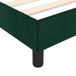 vidaXL Cadre de lit sans matelas vert foncé 140x190 cm velours