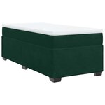 vidaXL Sommier à lattes de lit avec matelas Vert foncé 100x200 cm