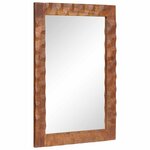 vidaXL Miroir de salle de bain Finition Acacia Brun 50 x 70 x 2 5 cm