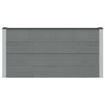 vidaXL Jardinière surélevée Gris 150 x 30 x 72 cm