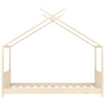 vidaXL Cadre de lit d'enfant Bois de pin massif 70x140 cm