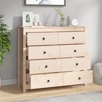 vidaXL Armoire latérale 100x40x90 cm Bois de pin massif