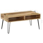 vidaXL Table basse Bois de manguier massif 100x60x45 cm