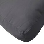 vidaXL Coussin de palette anthracite 50x40x12 cm tissu