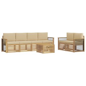 vidaXL Ensemble de canapés d'extérieur 7 pc