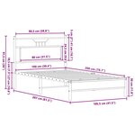 vidaXL Cadre de lit sans matelas chêne sonoma 100x200 cm