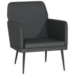 vidaXL Fauteuil Noir 61x78x80 cm Similicuir