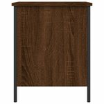 vidaXL Banc de rangement chêne marron 40x42 5x50 cm bois d'ingénierie