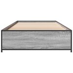 vidaXL Cadre de lit sans matelas sonoma gris 90x200 cm