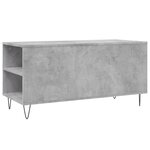 vidaXL Table basse gris béton 102x44 5x50 cm bois d'ingénierie