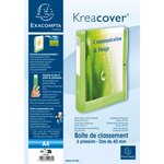 Boite De Classement À Pression Dos 40mm Polypropylène Chromaline 7/10e Krea Cover - Couleurs Assorties - X 5 - Exacompta