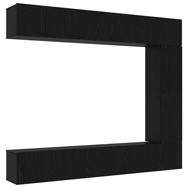 vidaXL Ensemble meuble TV 5 Pièces Chêne noir 100 x 30 x 30 cm