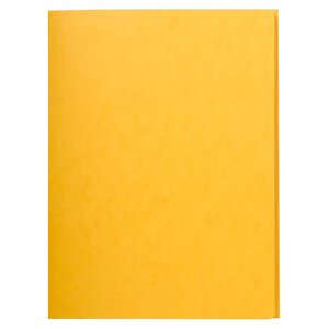 Chemise Simple Sans Élastique Avec 3 Rabats Carte Lustrée 400gm2 - A4 - Jaune - X 25 - Exacompta