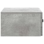 vidaXL Cabinet de chevet mural Gris béton 49 x 34 5 x 20 cm