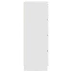 vidaXL Buffet Blanc 60x35x98 5 cm Bois d'ingénierie