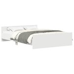vidaXL Cadre de lit sans matelas blanc 140x200 cm