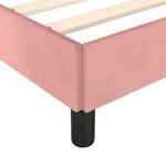 Vidaxl cadre de lit avec tête de lit rose 80x200 cm velours