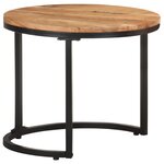 vidaXL Tables d'appoint 3 Pièces Bois d'acacia solide