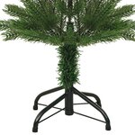 vidaXL Sapin de Noël artificiel mince avec support 150 cm PE