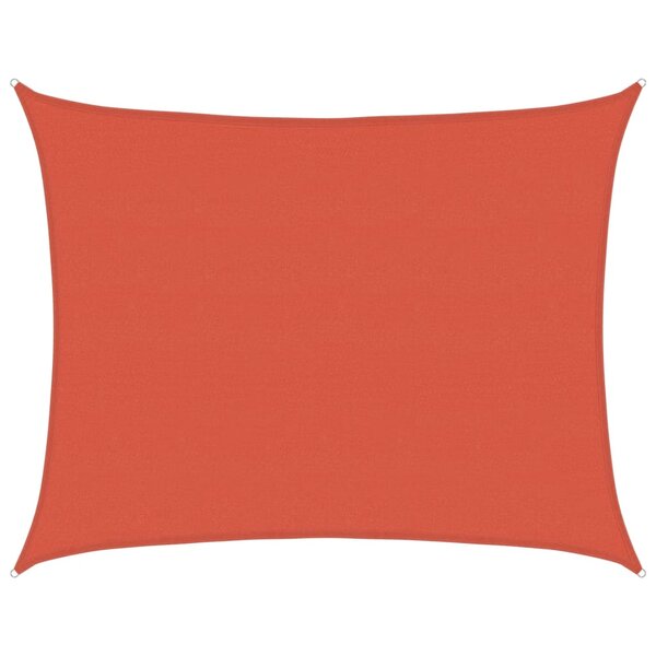 vidaXL Voile d'ombrage 160 g/m² Terre cuite 6x8 m PEHD