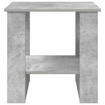 vidaXL Table basse Gris béton 51 x 50 x 50 cm Bois d'ingénierie
