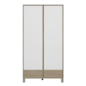 Armoire 2 portes bois blanc