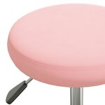 Vidaxl chaise pivotante de bureau rose velours