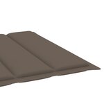 vidaXL Chaise longue de jardin avec coussin Bois d'acacia solide