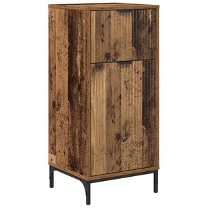 vidaXL Cabinet de salle de bain Bois Ancien 39 5 x 36 x 88 cm