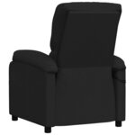 vidaXL Fauteuil électrique de massage Noir Tissu