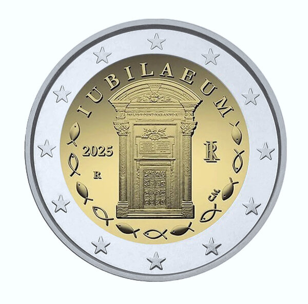 2 euros commémoratif Italie 2025 - Année Sainte Jubilé.