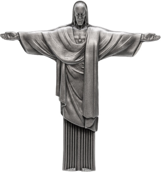 Monnaie CHRIST THE REDEEMER 3D 2 Oz Argent 2000 Francs Cameroon 2026 (PRÉCOMMANDE)