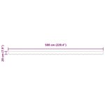 vidaXL Valence de store pour cadre de 6 m Rouge 5.8 x 0.2 m