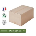 Pack and Move - Lot 60 cartons déménagement seconde main - 57 x 39 x 34 cm - Cartons réemployés - Seconde vie - 3 adhésifs offerts