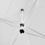 Tectake Tonnelle 6 x 3 m avec 2 rideaux - blanc