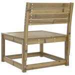 vidaXL Canapé de jardin bois de pin imprégné