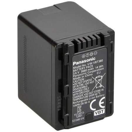Panasonic panasonic vw-vbt380 - batterie lithium ion 3680 mah pour caméscopes hc-v727/v520/v510/v210/v100