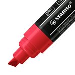 Marqueur pointe large FREE acrylic T800C rouge foncé x 5 STABILO