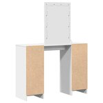 vidaXL Table de Toilette Blanc 102 x 33 x 135 cm Bois d'ingénierie