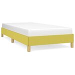 vidaXL Cadre de lit sans matelas vert 100x200 cm tissu