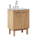 vidaXL Meuble de lavabo de salle de bain OTTA 59x40x80 cm bois massif