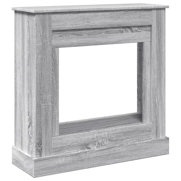 VidaXL Cadre de cheminée sonoma gris 90x30x90 cm bois d'ingénierie