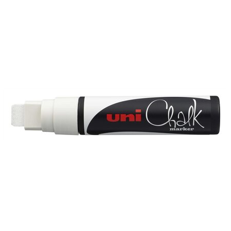 Marqueur craie pointe rectangulaire extra-large CHALK Marker PWE17K 15mm Blanc x 5 UNI-BALL