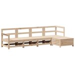vidaXL Salon de jardin 5 Pièces bois de pin massif