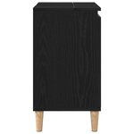 Meuble sous évier vidaXL Noir Chêne 58x33x60 cm Bois d'ingénierie