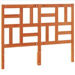 vidaXL Tête de lit cire marron 135 cm bois massif de pin