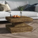Vidaxl table basse marron foncé 60x60x35 cm mdf