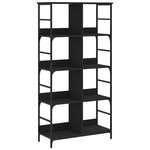 vidaXL Bibliothèque noir 78 5x33x153 cm bois d'ingénierie