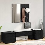 vidaXL Ensemble de meubles d'entrée 6 Pièces Bois d'ingénierie